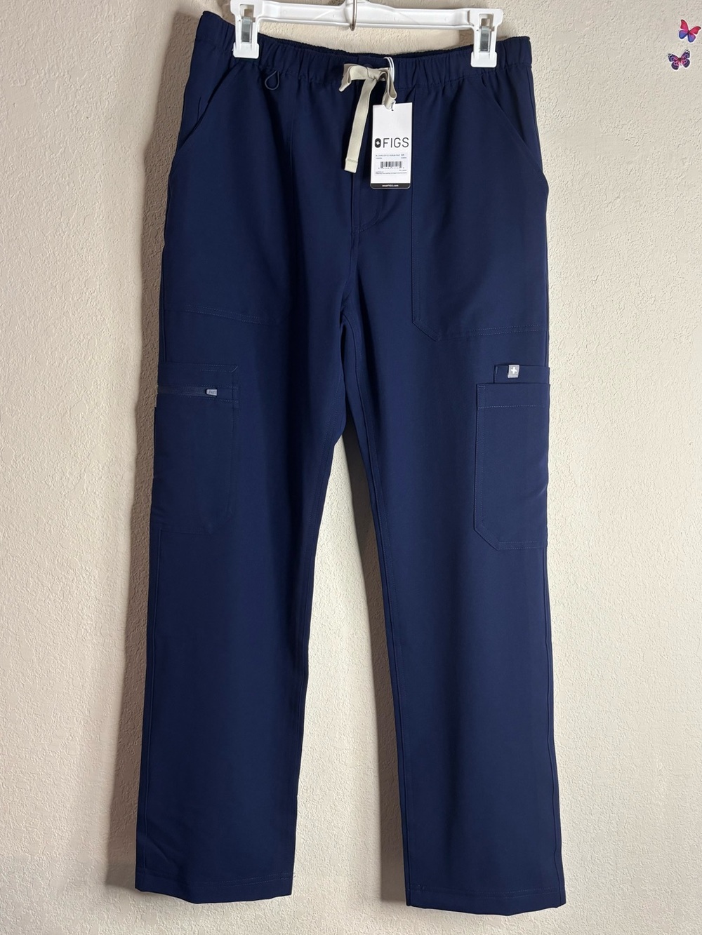FIGS Cairo Zip Fly Cargo Scrub Pants for Men size small NWT
